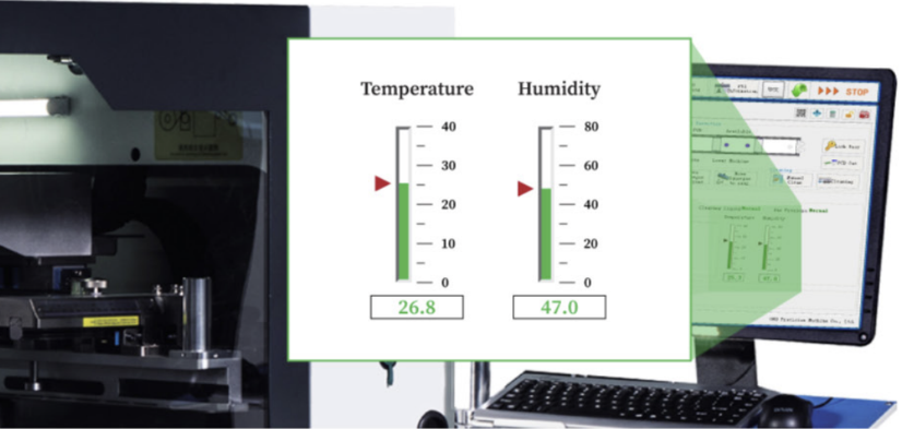 Temperatur- und Feuchtigkeitskontrolle Präzises Temperatur- und Feuchtigkeitsmanagement für optimale SMT-Druckqualität